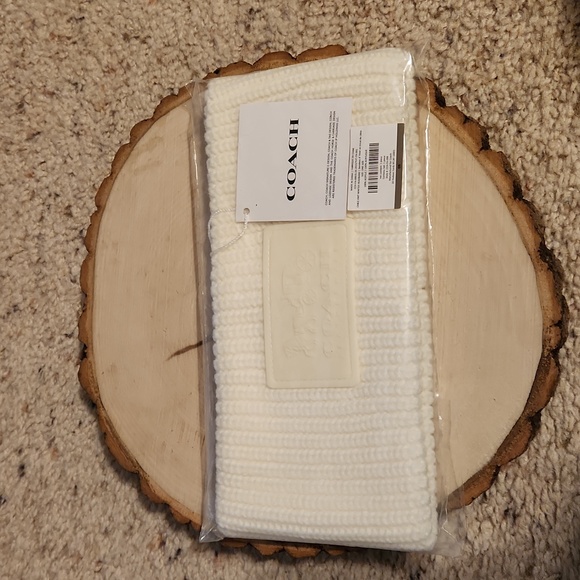 Coach Accessories Coach Cable Knit Winter Headband Cream Color New